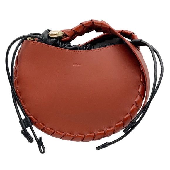 CHLOE HENNA SEPIA BROWN CALFSKIN SMALL MATE HOBO BAG - Picture 1 of 14